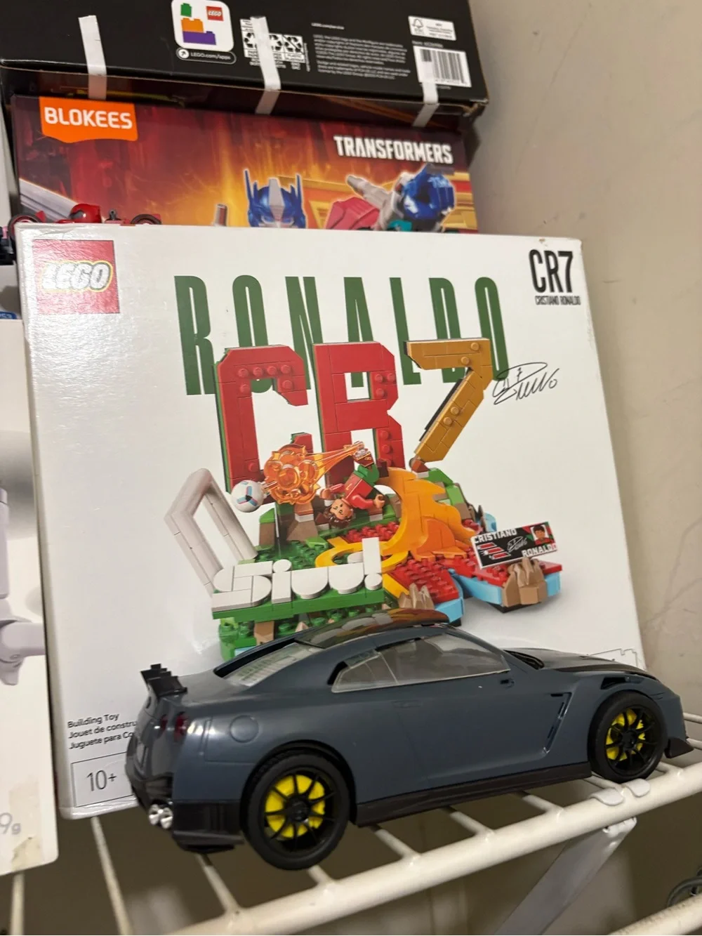 Lego Ronaldo CR7 Display Set - White, Green & Red